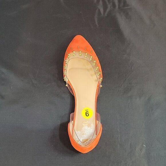 MUDD WOMEN'S SLIP-ON GOLD METALLIC BALL DESIGN EMBROIDERED SUEDE CLOSED TOE FLAT - Picture 11 of 15